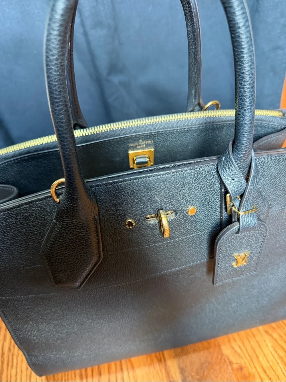 Louis Vuitton City Steamer MM with Gold Hardware and Strap